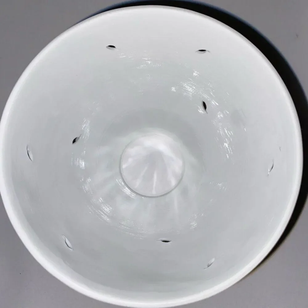French Porcelain Floral Candle Votive